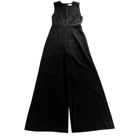 Zimmermann Baton Jumpsuit with Gold Bar in Black - Picture 1 of 8